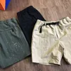 Shorts Masculinos Verão De Secagem Rápida Casual Cor Sólida Respirável Reta Elástica Calças De Ginástica Esportiva Praia