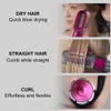 8-in-1 Hot Air Comb: Get Professional Curls & Straight Hair with Detachable Hairdressing Set & Styling Hair Dryer