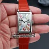 Ny Long Island Classique 952 Qz Swiss Quartz Womens Watch White Dial Color Markers Steel Case Red Leather Strap Lady Watches TimezoneWatch Z26