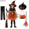 Cosplay Halloween Costume for Kids Baby Girls Children witch Costume Girl Cosplay Carnival Party Princess Fancy Dress up Clothes 230920