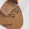 Dungle Avize Tasarımcı Avize Küpeler Kadınlar için Damgalı Dangle Deri Marka 18k Altın Kaplama Mektuplar Moda Kadınlar Mizaç Küpe Düğün Jewerlry Cl