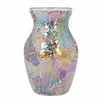 Vases Mosaic Glass Vase Shiny European Style Exquisite Decorative For Living Room Bedroom Decoration