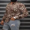 Moda-camisa de leopardo masculina ajuste fino camisa de vestido masculino manga longa casual fino streetwear masculino leopardo impressão para homem 5xl-m248s