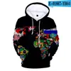 Hoodies masculinos estampar 3D capuz de grandes dimensões Mulheres/homens moletom gráfico de streetwear