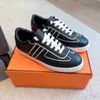 Luxe 2023S/S Hommes Baskets Profondes Chaussures Respirent Tricoté En Cuir De Veau Technique Doublure En Toile Baskets Basses D'été Planche À Roulettes Marche Discount Chaussures