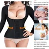 Shaper del braccio Corsetto da donna Controllo della pancia Maniche lunghe Shapewear Post superiore Compressione più sottile Top Fajas Colombianas 230921