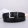 Ceinture de lettre Ceintures en cuir véritable 3,0 cm de largeur en alliage unisexe ceintures véritables pour femmes ceinture de luxe de créateur femme marque ceintures largeur 3,0 cm avec emballage de boîte-cadeau