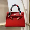 Torba damska Wysokiej jakości 17 kolorów Księżniczka Woman Bags na ramię Espom Designer 20cm 25cm 28cm Lady Aryginia skórzana torebka torebka palmowa