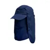 Chapeaux à large bord, Protection du cou en plein air, casquette solaire à séchage rapide, châle pour dames, visière de randonnée, Anti-pêche UV X5W1