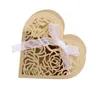 50pcs Candy Candy Favors Chocolate Favor Boîtes avec un emballage cadeau Boîte à ruban Décoration de mariage Dragees Box Emballage