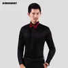 Men's Dress Shirts AIMENWANT 2023 Tuxedo Mens Korea Slim Fit Bow Tie Wedding Shirt White Business Frenchcuffed 230921