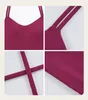 Lu-1113 Femmes Sport Yoga Soutien-Gorge Beau Dos Mode Style Court Sous-Vêtements De Sport Fitness Soutien-Gorge Côtelé