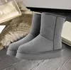 2023 Donna Inverno Ultra Mini Boot Designer Stivali con piattaforma australiana per uomo Vera pelle calda Stivaletti in pelliccia alla caviglia Scarpa di lusso EU44 Stivali da neve da donna AAA6666