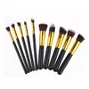 10pcs/Set Makeup Brushes Professional Cosmetic Brush Kit Nylon Hair Wood Handle Eyeshadow Foundation Tools