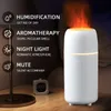 1pc USB draagbare mini-luchtbevochtiger met 7 kleuren vlamlichten - Ideaal voor auto, huis, kantoor en slaapkamer - Aromatherapie-diffuser
