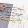 Diseñador de moda Collar de mujer Conjunto de pulsera Pulsera de marca de lujo Exquisita artesanía Joyería de amor de lujo Venta al por mayor Acero inoxidable 316L Regalos de vacaciones