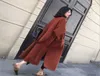 Womens Wool Blends Coat With Belt Extr En lång varm vinterhipsterjacka Kvinnor Ytterkläder Överrock överdimensionerade rockar