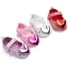 First Walkers 2023 Autumn Baby Shoes Princess Girl Infant Girls Indoor Soft-Soled Heart-Shaped Walking