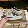 2023 The Latest Women's Casual Shoes Reflective Cowhide Plaid C C Shoes with Thick Soled Inner Elevating LACES