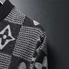 럭셔리 남성 여성 디자이너 스웨터 그라디언트 자카드 편지 남성 패션 패션 파리 T 거리 긴 슬리브 m-xxxl v22