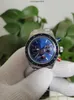 Luxury Rolaxs handledsklocka 2023 Högkvalitativ BP 4130 40mm Blue Dial Rostfritt stål Kronografrörelse Automatisk klassisk serie Mens Watch Watches HBD8