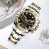 Zegarze designerskie z pudełkiem męskie zegarek 40 mm automatyczny mechaniczny szafir klasyczny moda stalowa stalowa wodoodporna Luminous 2813 Montre de lukse