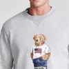 هوديس الرجال للبلوزات RL مصمم الرجال يمسكون سترة Ralphs Polos Bear Laurens Pullover Crewneck kninted long cisualwskr q7jq