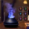 1 st bärbar USB LED -luftfuktare med cool dimma, brandflamma och aromdiffusor - perfekt för små rum och kontor utrymmen