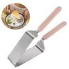 Outils de cuisson séparateur de coupe-gâteau en acier inoxydable, outil de transfert efficace pour diviser parfaitement les gâteaux d'égalisation