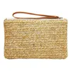 Purses Mini Straw Hand Coin Woven Purse Bag Weaving Clutch Bags Casual Summer Beach Mobiltelefon Key Pocket Pouch Pack For Women251W
