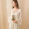Women's Sleepwear Nightgown Chinese Vintage Night Dress Women Ancient Style
