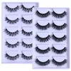 False Eyelashes False Eyelashes Wispy Natural Look Lashes 5 Pairs Soft Faux Mink Lashes 3D 6D Volume Fluffy Frihappy Fake Eyelashes HLY1322 230921