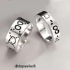 top Fashion Unisex luxury Ring for Men Women Unisex Ghost Designer Rings Jewelry Sliver Color