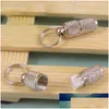 Dog Collars Leashes Cat Storage Tube Anti Lost Sier Address Label Pet Kitten Puppy IDタグミニメタルカラーネックレスペンダント1PC DHJPC