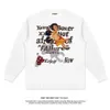 2022 Autumn/winter New Product American Street Boxing Children's Printed Long Sleeve T-shirt Loose Cotton Base for Men and Women68jp