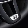 ملصق عجلة التوجيه المعدنية R Rline Emblem for Volkswagen 2017 Touran Golf 7 Mk7 Passat B8 Accessories Car Tyling234Q