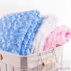 Blankets Swaddling Baby Blanket Newborn Double Layer Rose Fleece Fluffy Plush Baby Swaddle Wrap Envelope Newborn Baby Bedding Blanket Kids Blanket