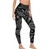 Women's Leggings Red Paisley Yoga Pants Lady Vintage Print Sexy High Waist Aesthetic Sports Tights Seamless Graphic Fitness Leggins