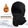 Bandanas Sportbandana Cycling Ski Scarf Thermal Head Er Winter Fleece Hat And Set Tactical Warm Clava Face Mask Neck Warmer Drop Deliv Dhvae