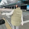 Chalecos de mujer 2023 nuevo Otoño Invierno chaleco mujer suelto cálido abajo algodón acolchado chaleco chaqueta sin mangas mujer invierno chaleco L230