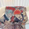 Filtar blekmedel anime kast handduk filt tapestry sängöverdrag utomhusläger strandhanddukar soffa stol täckmatta matta tassel hkd230922
