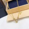 Collares con colgante de oro a la moda, bisutería para mujer, fiesta, boda, amantes, regalo, joyería con BOX235p