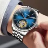 Другие часы JSDUN Оригинальные роскошные механические часы для мужчин Водонепроницаемые классические наручные часы со скелетом из нержавеющей стали в подарок 230921
