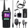 Walkie Talkie Baofeng UV-82 8W High Power Walkie Talkies Long Range Radio Portable Tway Radio DualBand Ham Radio HKD230922