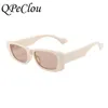 Sunglasses QPeClou 2023 Vintage Small Square Women Fashion Brand Desigenr Colorful Sun Glasses Female Shades Oculos Feminino