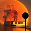 Selfie Luzes Atmosfera Luz Noturna USB Mini Pôr do Sol Lâmpada de Projeção Ao Vivo Beleza Fundo Decoração de Parede Pogal Sala Decorar Luz 230922