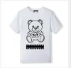 Moschinos T-Shirt Designer High-Grade Women's Cotton T-Shirt Love Moschino Women's Style Crewneck Short Bear Sleeve T-Shirt Fashion Print Loose Short 4092