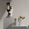 Objets décoratifs Figurines nordique créatif astronaute ustensiles de cuisine résine lumière luxe chambre meuble TV bureau doux décoration cadeau 230921