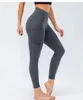 LU-435 Esercizio stretto Asciugatura rapida Pantaloni fitness in pelle double face da corsa traspirante