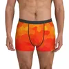 Sous-vêtements abstraits ruches sous-vêtements feu de camp impression pochette qualité boxer shorts slips sexy doux homme culotte grande taille